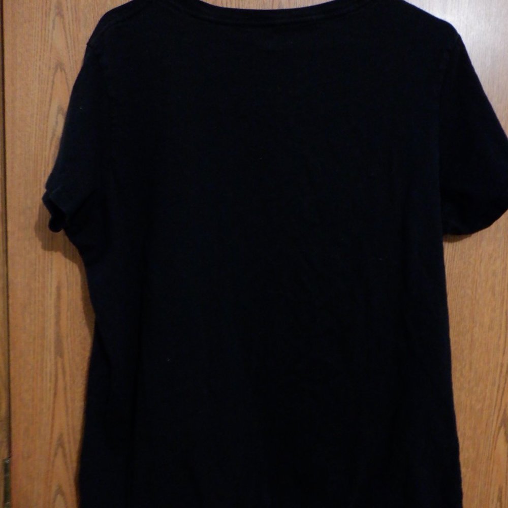 Happy Halloween Ladies Shirt 2X (18W - 20W) Black Purple Orange Gold Shimmer - Picture 9 of 15